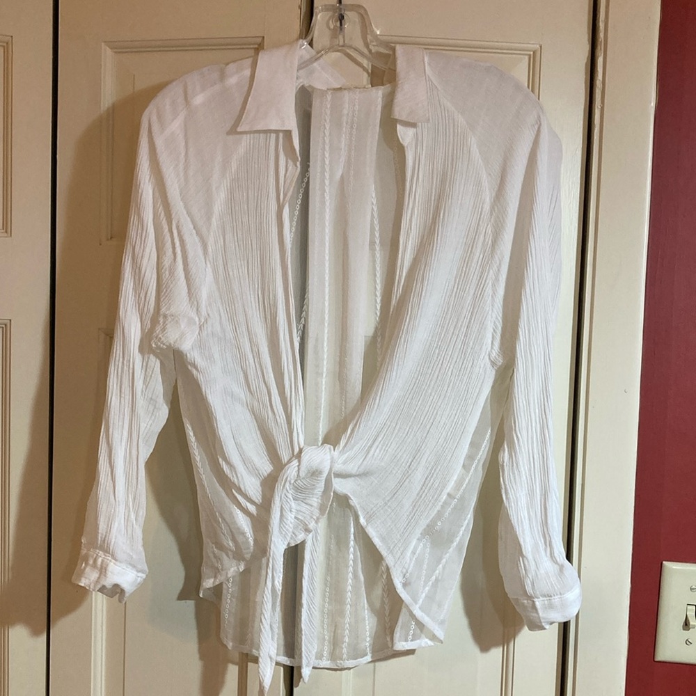 Mystree Open-front blouse, S